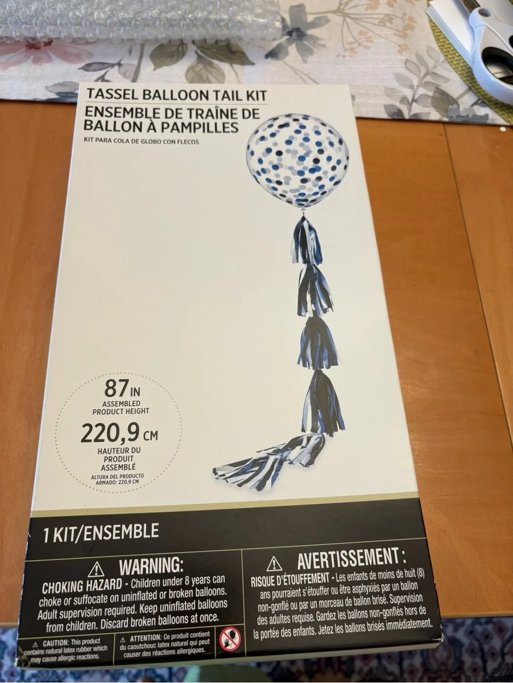 Amscan Blue & Black Balloon Garland Kit